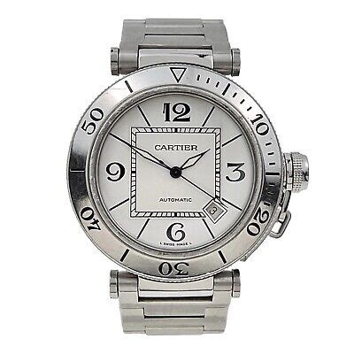 Cartier Pasha Seatimer Stainless Steel Mens Watch 2790 at